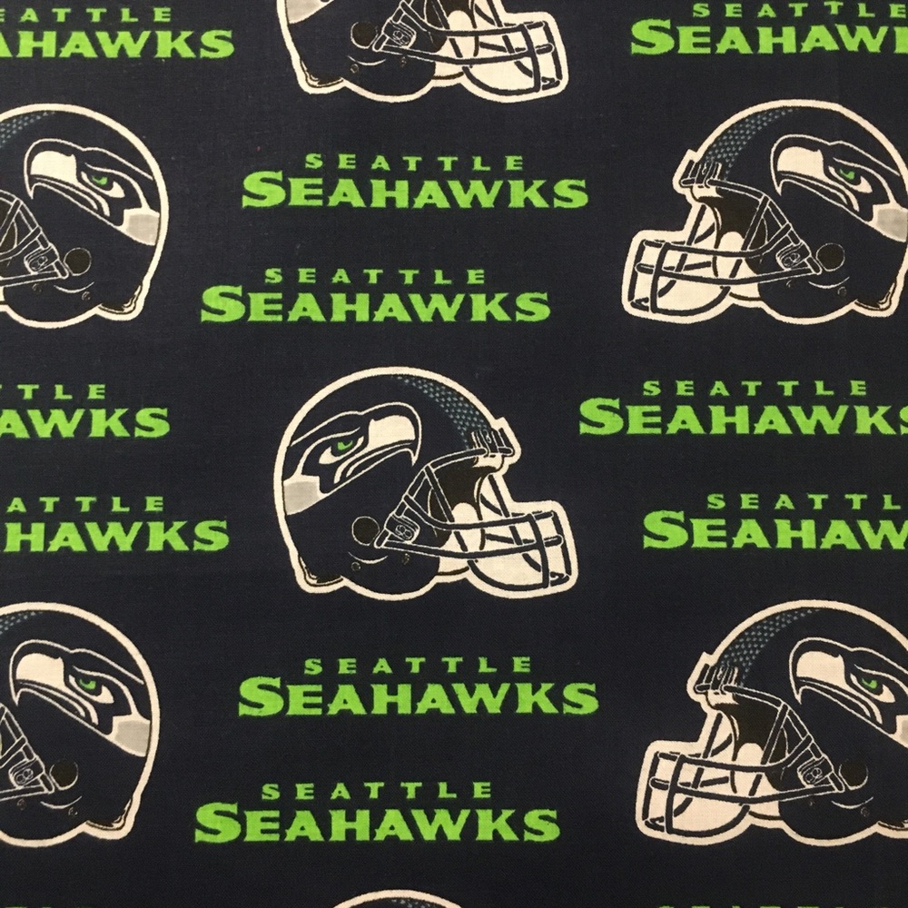 Seattle Seahawks face mask with filter pocket